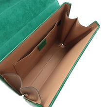 Load image into Gallery viewer, Gucci Patent Sylvie 1969 Satchel Green