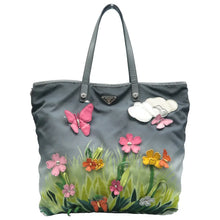 Load image into Gallery viewer, Parada Floral Tote Bag Grey