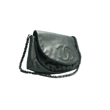 Load image into Gallery viewer, Chanel Leather Shoulder Bag Grey