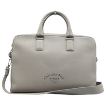 Load image into Gallery viewer, Dior Leather Satchel Bag Grey