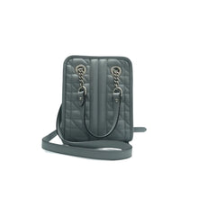 Load image into Gallery viewer, Gucci GG Marmont Leather Shoulder Bag Grey