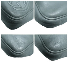 Load image into Gallery viewer, GUCCI Leather Shoulder Bag Grey