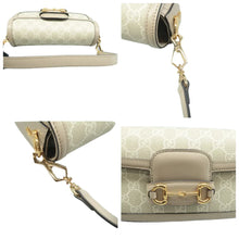 Load image into Gallery viewer, Gucci Horsebit 1955 GG Supreme Canvas Shoulder Bag Grey