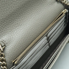 Load image into Gallery viewer, GUCCI Interlocking Leather Shoulder Bag Grey