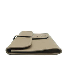 Load image into Gallery viewer, Hermes Jige Elan 29 Calfskin Leather Clutch Wallet Grey