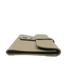 Load image into Gallery viewer, Hermes Jige Elan 29 Calfskin Leather Clutch Wallet Grey