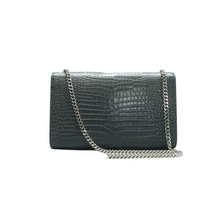 Load image into Gallery viewer, Yves Saint Laurent Kate Monogramme Tassel Leather Shoulder Bag Grey