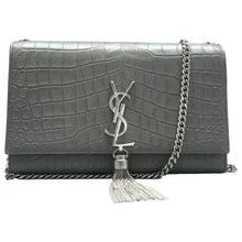 Load image into Gallery viewer, Yves Saint Laurent Kate Monogramme Leather Crossbody Bag Grey
