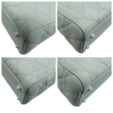 Load image into Gallery viewer, Christian DIOR Lady Dior Leather Satchel Bag Grey