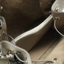 Load image into Gallery viewer, Louis Vuitton Muria Monogram Leather Satchel Bag Grey