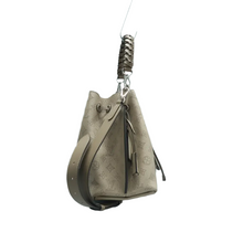 Load image into Gallery viewer, Louis Vuitton Muria Monogram Leather Satchel Bag Grey