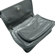 Load image into Gallery viewer, Yves Saint Laurent Niki Leather Shoulder Bag Grey