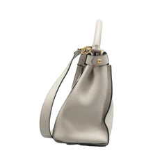 Load image into Gallery viewer, Fendi Peekaboo Leather Shoulder Bag Grey