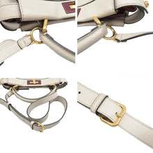 Load image into Gallery viewer, Fendi Peekaboo Leather Shoulder Bag Grey
