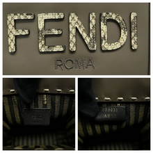 Load image into Gallery viewer, Fendi Sunshine Leather Satchel Bag Grey