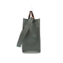 Load image into Gallery viewer, Fendi Sunshine Medium Leather Crossbody Tote Bag Grey