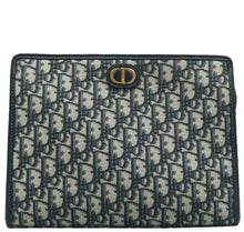 Load image into Gallery viewer, Christian Dior 30 Montaigne Aphrodite Oblique Jacquard Clutch Navy Blue