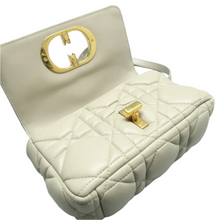 Load image into Gallery viewer, Christian Dior Dior Caro Leather Shoulder Bag Khaki