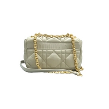Load image into Gallery viewer, Christian Dior Dior Caro Leather Shoulder Bag Khaki