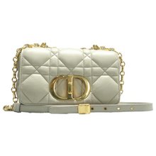 Load image into Gallery viewer, Christian Dior Dior Caro Leather Shoulder Bag Khaki