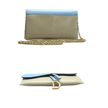 Load image into Gallery viewer, Christian Dior W/P Leather Shoulder Bag Bicolor