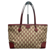 Load image into Gallery viewer, GUCCI Ophidia Shopping Straw Shoulder Bag Khaki