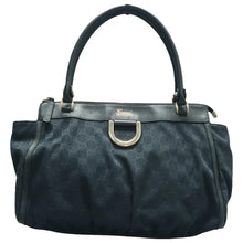 Load image into Gallery viewer, Gucci Monogram D Gold Tote Black
