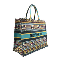 Load image into Gallery viewer, Christian Dior Dior Book Cloth Tote Bag Blue