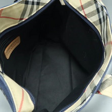 Load image into Gallery viewer, Burberry Fabric Shoulder Bag Navy