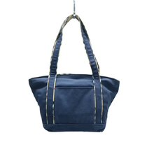 Load image into Gallery viewer, Burberry Fabric Shoulder Bag Navy