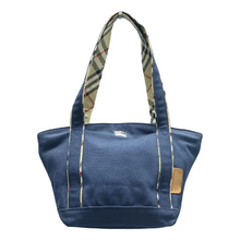 Load image into Gallery viewer, Burberry Fabric Shoulder Bag Navy
