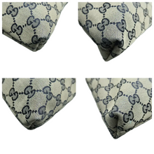 Load image into Gallery viewer, GUCCI Fabric Shoulder Bag Navy