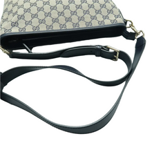 Load image into Gallery viewer, GUCCI Fabric Shoulder Bag Navy