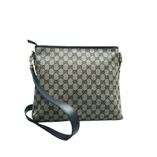 Load image into Gallery viewer, GUCCI Fabric Shoulder Bag Navy