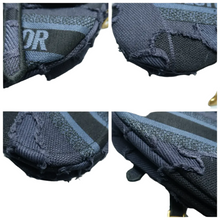 Load image into Gallery viewer, Christian Dior Saddle Fabric Satchel Bag Navy