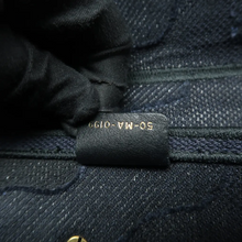 Load image into Gallery viewer, Christian Dior Saddle Fabric Satchel Bag Navy