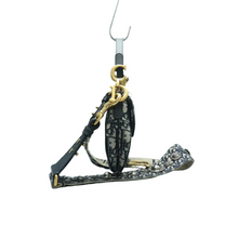 Load image into Gallery viewer, Christian Dior Saddle Fabric Satchel Bag Navy