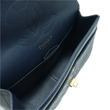 Load image into Gallery viewer, CHANEL 2.55 Leather Shoulder Bag Navy