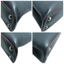 Load image into Gallery viewer, Louis Vuitton Capucines Leather Satchel Bag Navy