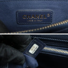 Load image into Gallery viewer, CHANEL Coco Handle Leather Satchel Bag Navy