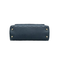 Load image into Gallery viewer, CHANEL Coco Handle Leather Satchel Bag Navy