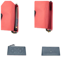 Load image into Gallery viewer, Louis Vuitton Pochette Felicie Monogram W/P Leather Shoulder Bag Navy