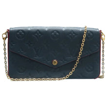 Load image into Gallery viewer, Louis Vuitton Felicie Monogram Leather Shoulder Bag Navy
