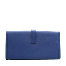 Load image into Gallery viewer, Hermes Jige Elan 29 Calfskin Leather Clutch Wallet Blue