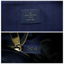 Load image into Gallery viewer, Louis Vuitton Metis Monogram Leather Satchel Bag Navy