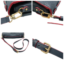 Load image into Gallery viewer, Louis Vuitton Metis Monogram Leather Satchel Bag Navy