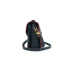 Load image into Gallery viewer, LOUIS VUITTON Metis Monogram Leather Satchel Navy Blue