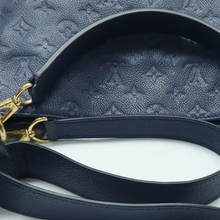 Load image into Gallery viewer, Louis Vuitton Metis Monogram Leather Satchel Bag Navy