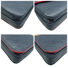 Load image into Gallery viewer, Louis Vuitton Metis Monogram Leather Satchel Bag Navy