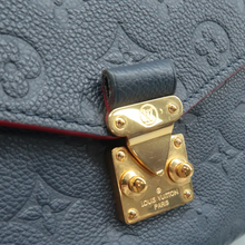 Load image into Gallery viewer, Louis Vuitton Metis Monogram Leather Satchel Bag Navy
